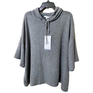 JOHNNY WAS CALME Hooded Cozy Linen Blend Tee